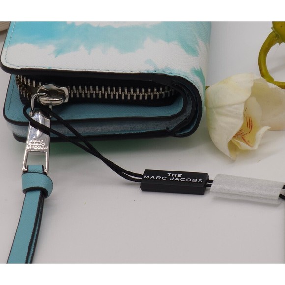 Marc Jacobs THE Snapshot Compact Wallet Blue Multi New GL02304246 - Picture 11 of 16